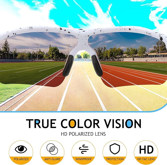 FEISEDY Kids Teens Baseball Polarized Sunglasses Sports TR90 Frame Boys Girls Cycling B2454