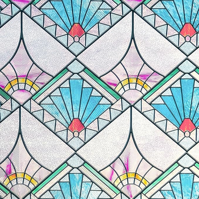 3D Stained Glass Window Film, Decorative Window Privacy Film - Image 2