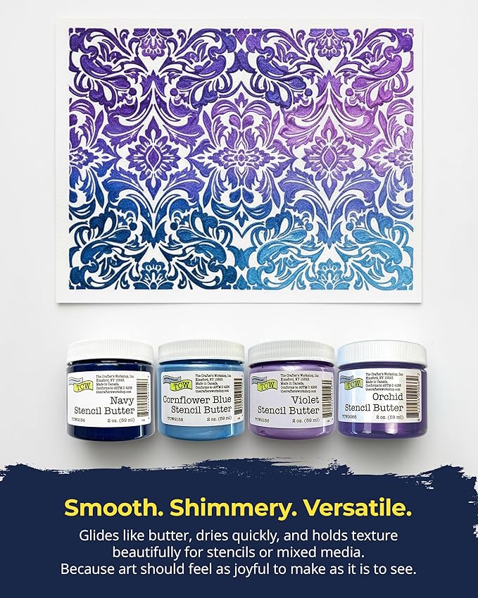 The Crafter's Workshop Stencil Butter Medium, Easy-to-Spread, Adds Shimmer - Image 3