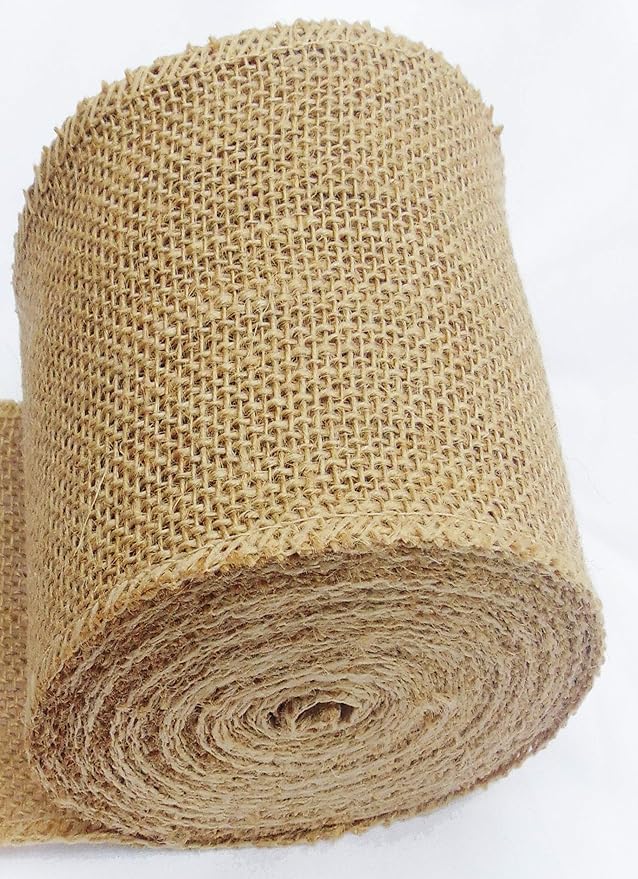 3-Pack Burlap Fabric Ribbon Natural Roll DIY Tree Protector Wrap Plant Bandage - Image 7