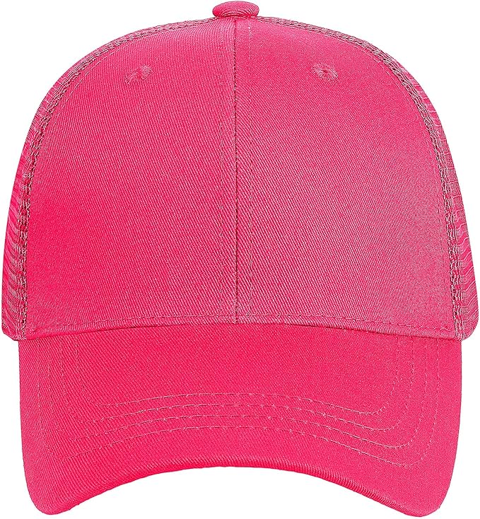 Falari Trucker Hat Baseball Cap Structured Plain Design 6 Panel, Adjustable Size
