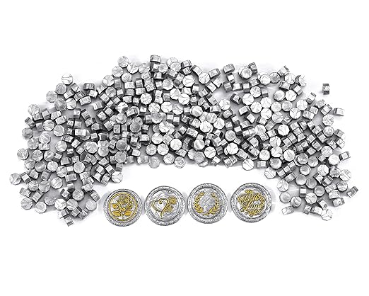 Yoption 360 Pcs Silver Octagon Sealing Wax Beads - Image 7