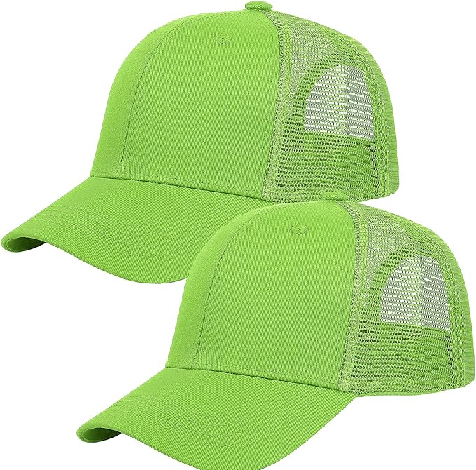 Falari Trucker Hat Baseball Cap Structured Plain Design 6 Panel, Adjustable Size