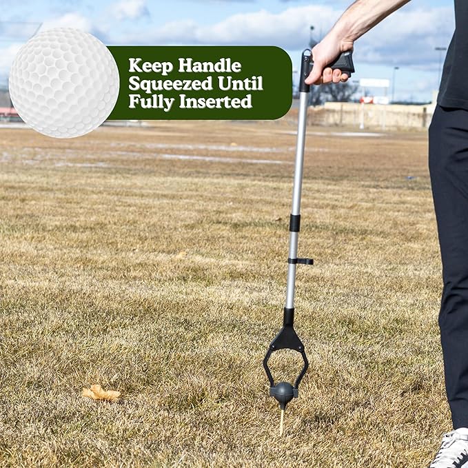 Golf Ball Teeing Aid Device For Seniors | Golf Ball Dispenser Eliminates Bending | Motorless Golfing Dispenser Tees Up Your Golfing | Adaptive Gifts For Seniors | Foldable Tee Assistant