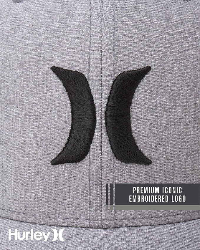 Hurley Men's Caps - One & Only Flexfit Baseball Cap - Fitted Hats for Men (S-XL)
