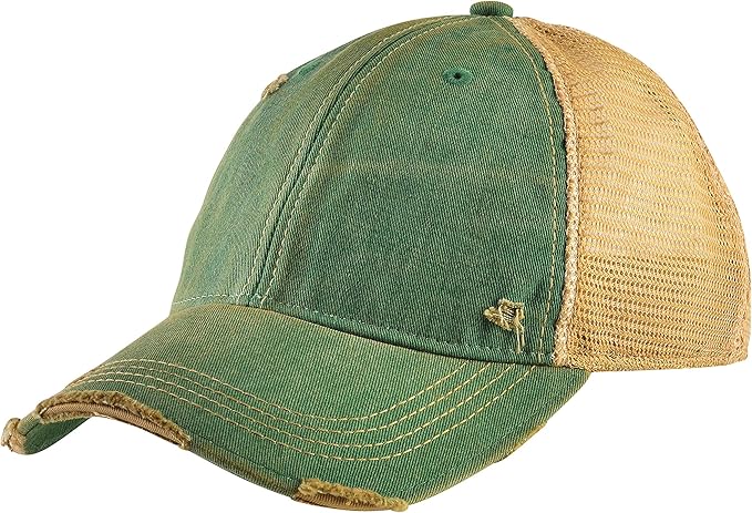 Vintage Distressed Baseball Cap – Unstructured Fit Adjustable Snapback Hat for Men & Women