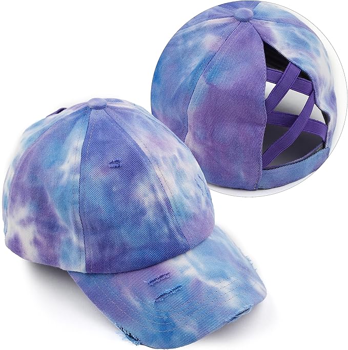 C.C Ponycap Messy High Bun Ponytail Adjustable Glitter Mesh Trucker Baseball Cap