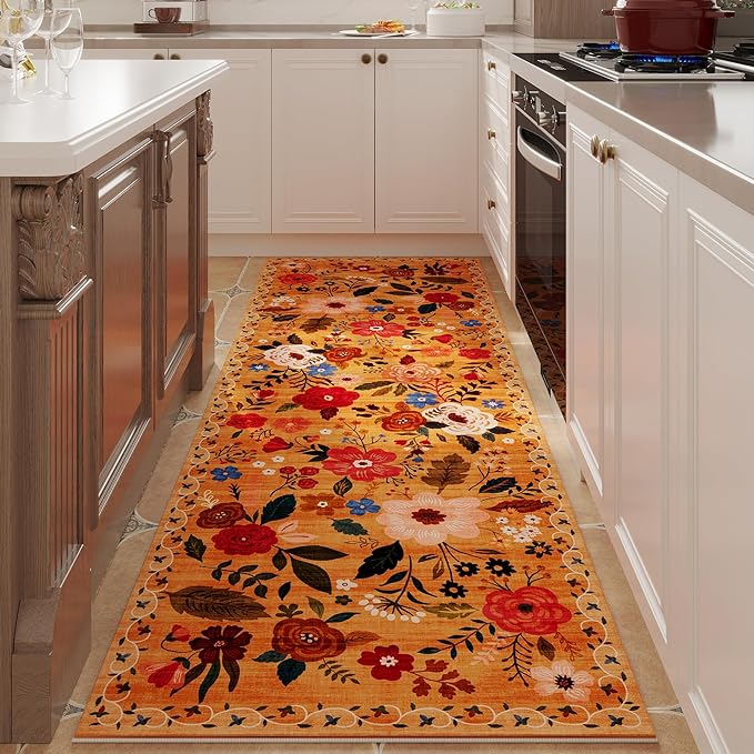 Rugcomf Runner Rug for Hallways Kitchen Rug Non Slip 2'6''x8' Washable Runner by Rugcomf