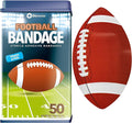 BioSwiss Bandages, Football Shaped Self Adhesive Bandage Set, Latex Free, Sterile Wound Care, 50 Count