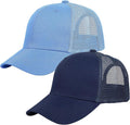 Falari Trucker Hat Baseball Cap Structured Plain Design 6 Panel, Adjustable Size