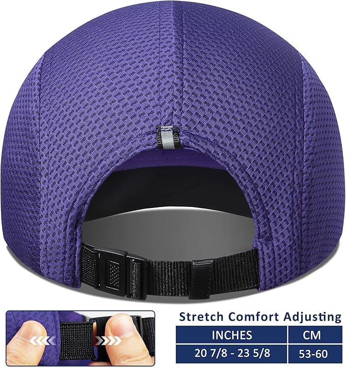 GADIEMKENSD Women's Race Day Running Cap Performance Mesh Hat - Excellent Ventilation, Lightweight, Reflective Safety