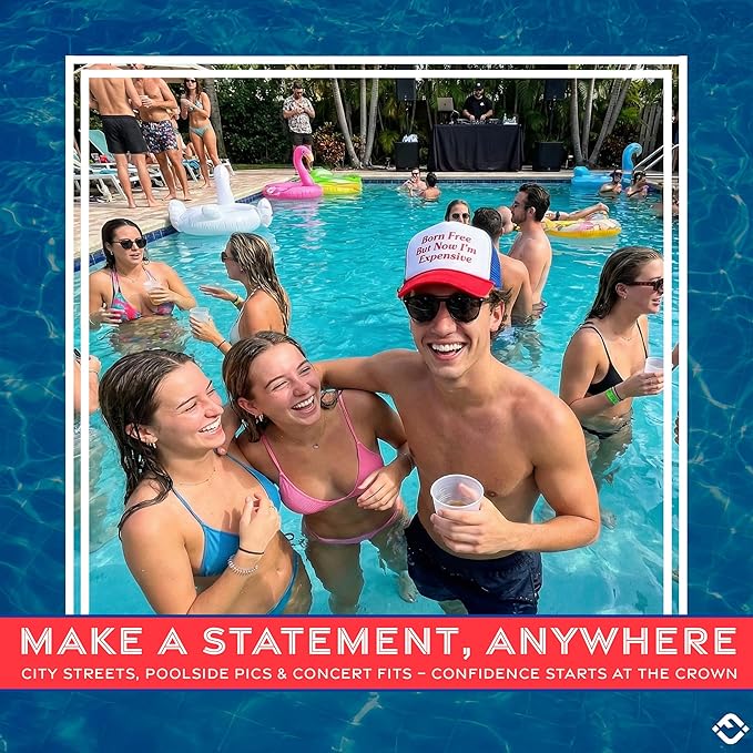 Funky Junque Premium Mesh Snapback Trucker Hat - Stylish Comfort for All - Patriotic, Humor & More