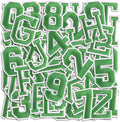Letter and Number Iron On Patches, A-Z Alphabet and Numbers 0-9 Embroidery by Cazzon