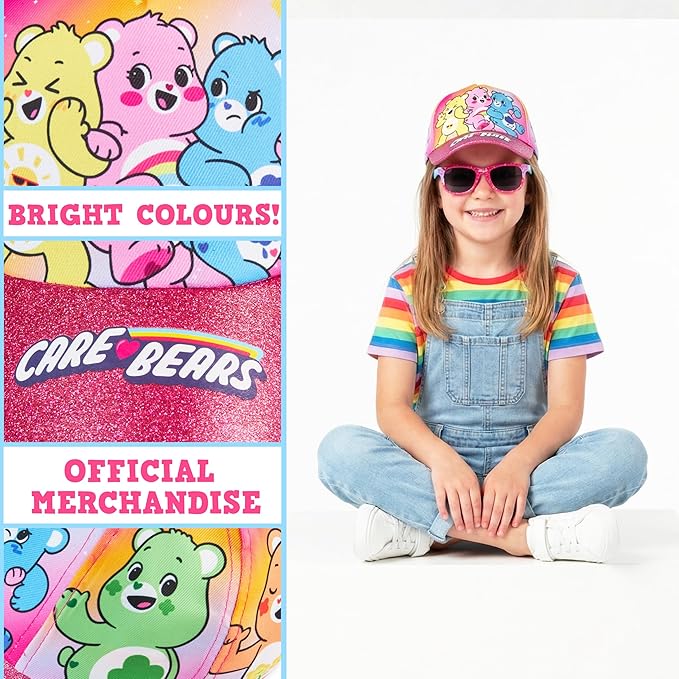 Hello Kitty | Disney Stitch | Care Bears Baseball Cap & Sunglasses for Girls UV400 Sun Protection Gifts for Girls