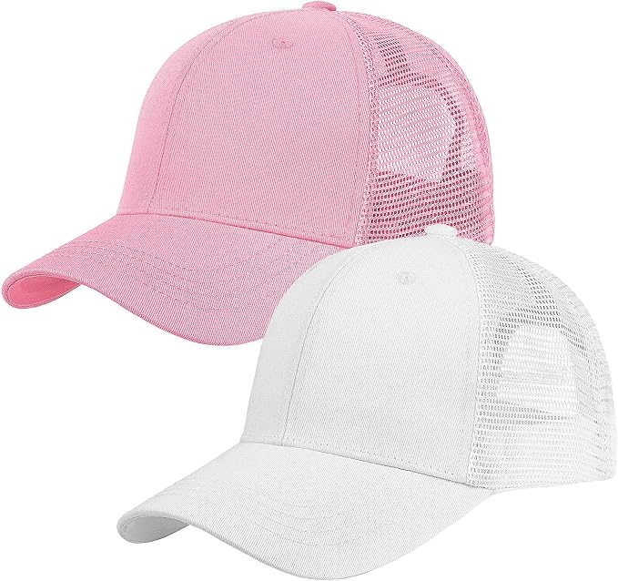 Falari Trucker Hat Baseball Cap Structured Plain Design 6 Panel, Adjustable Size