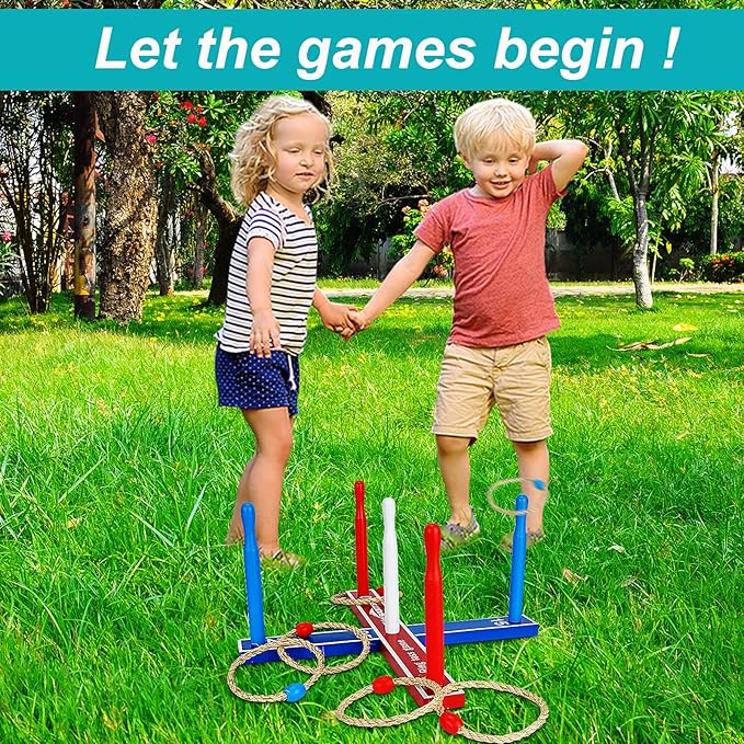 Premium Wooden Ring Toss Game Set - Image 6