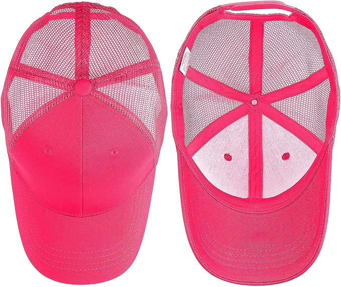 Falari Trucker Hat Baseball Cap Structured Plain Design 6 Panel, Adjustable Size