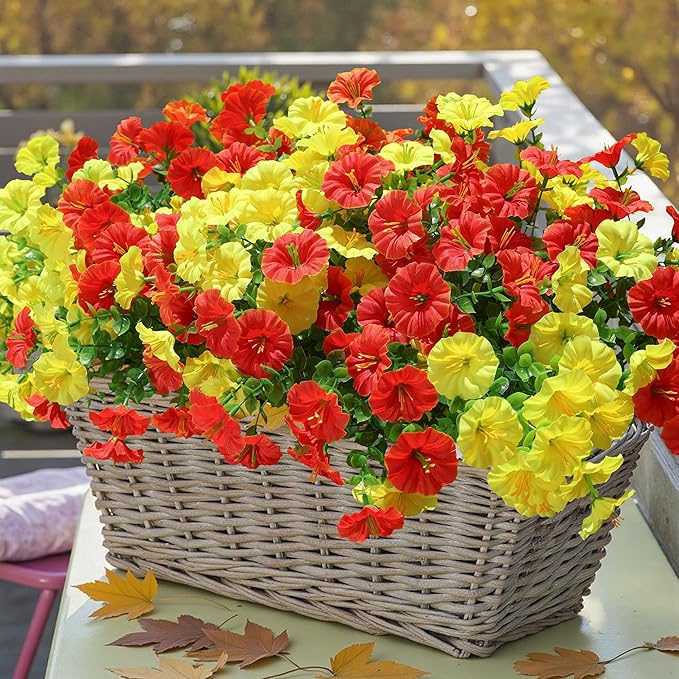 Fake Mums Fall Artificial Flowers Plants - Image 9