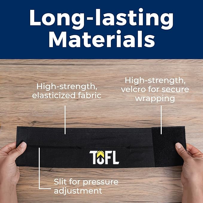 TOFL Baseball Glove Wrap Band for Mitt Shaping | Elastic Strap with Adjustable Closure for Pocket Forming & Storage | Youth & Adult Softball Mitt Care Accessory (Color & Quantity Options)