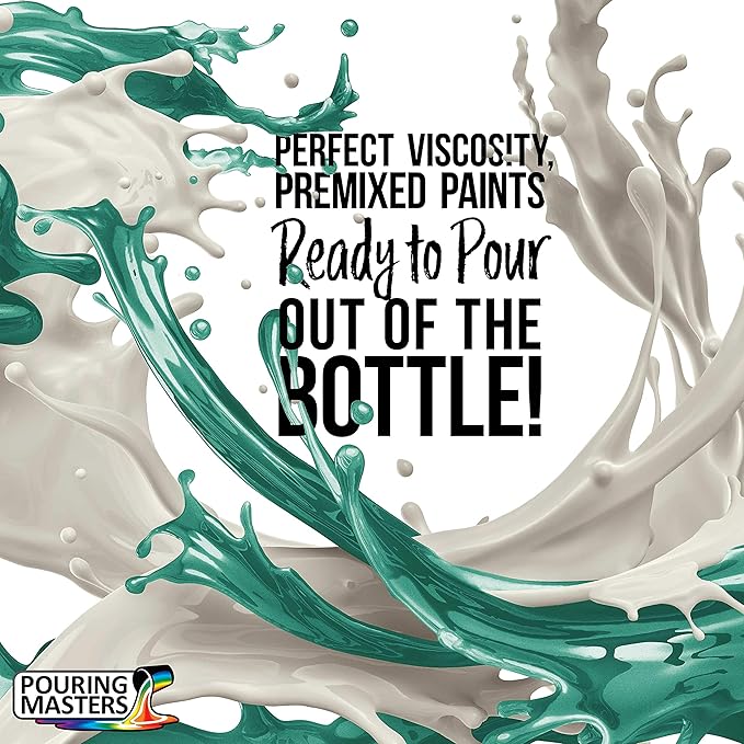 Pouring Masters Peppermint Metallic Pearl Ready to Pour Acrylic Pouring Paint - Image 2