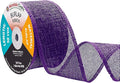 Mandala Crafts Purple Burlap Ribbon 2 Inches Wide Jute Ribbons by MandalaCrafts