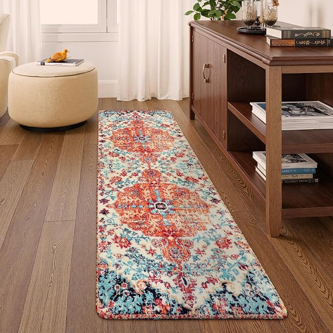 Lahome Floral Washable Kitchen Runner Rug - Image 8
