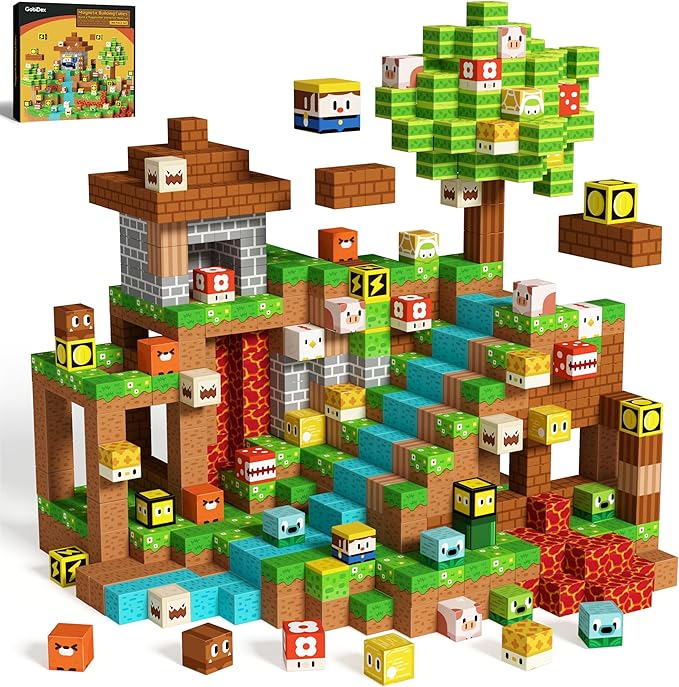 GobiDex 200PCS Magnetic Blocks Game-Based Building Toys - Image 7