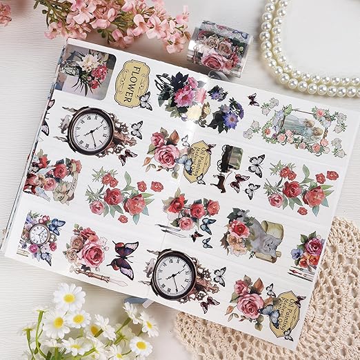 Vintage Flower PET Tape - Image 5