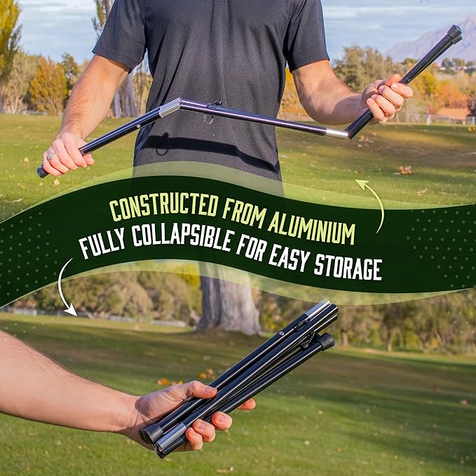 Golf Bag Stand Attachment Foldable Legs Only | Portable Attachable Stand | Legs Only | Golf Gifts for Mens Golfer Accessories | Preventing Cart Bag Falls & Club Damage