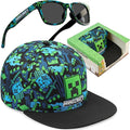 Spongebob | Minecraft | Fortnite | Super Mario | Kids Baseball Cap & Sunglasses with UV Protection, Gifts for Boys