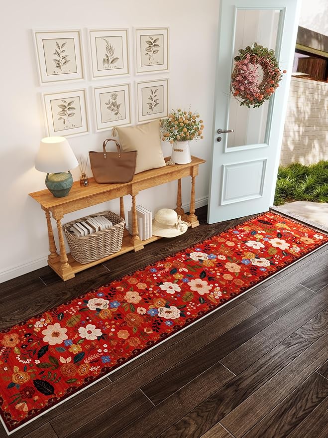 Rugcomf Runners for Hallways Kitchen Runner Rug Non Slip 2'x 10' Long Washable by Rugcomf