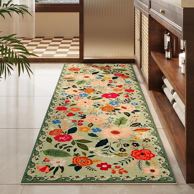 Rugcomf Runners for Hallways Kitchen Runner Rug Non Slip 2'x 10' Long Washable - Image 8