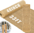 Buryeah 40 Inch x 33 ft Burlap Fabrics Roll Natural Jute Burlap Garden Tree by Buryeah