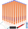 CHAMPKEY X Rubber Golf Grips 13 Pack - All Weather Performance with 15 Tapes and Repair Kits
