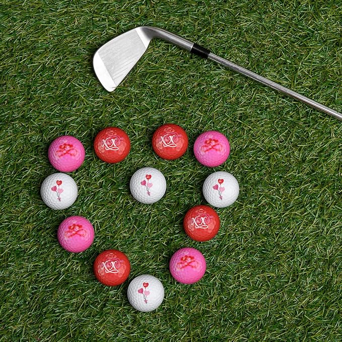 Jenaai 12 Pack Funny Golf Balls Easter Bunny Egg Colored Golf Balls Gifts, Novelty Coquette Weeding Sport Golfing Accessories for Men Women, Best Man, Bridesmaid