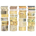 36 Rolls Vintage Washi Tape Pack Retro Arts Adhesive Tapes Wide Chronicle by Songdao