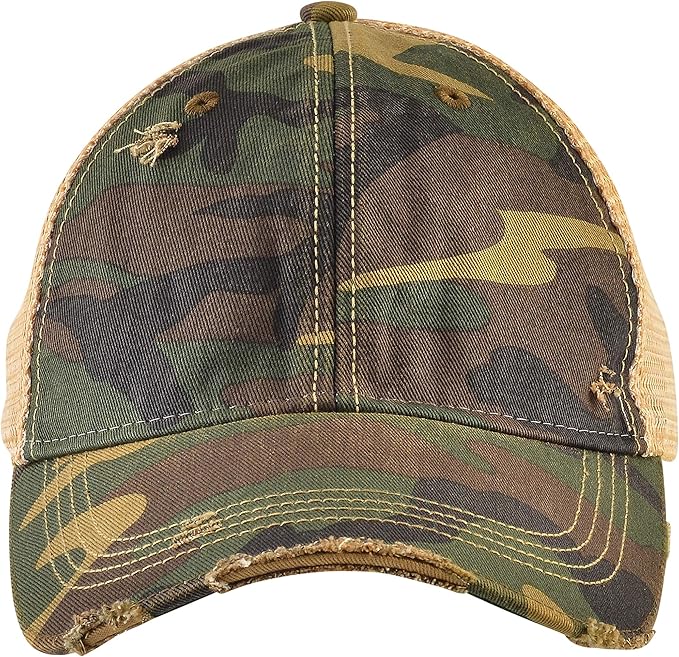 Vintage Distressed Baseball Cap – Unstructured Fit Adjustable Snapback Hat for Men & Women