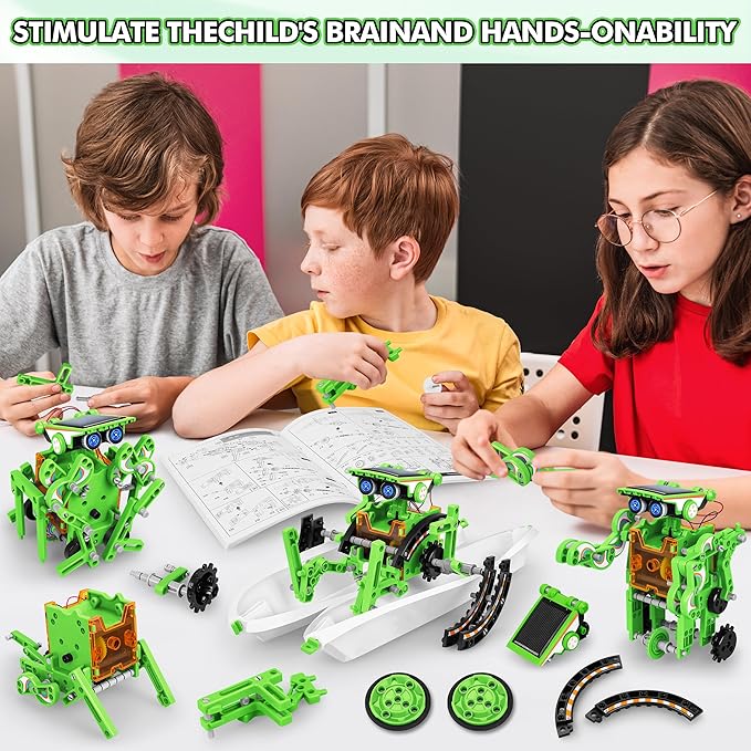 Bottleboom STEM 13-in-1 Education Solar Power Robots Toys - Image 5