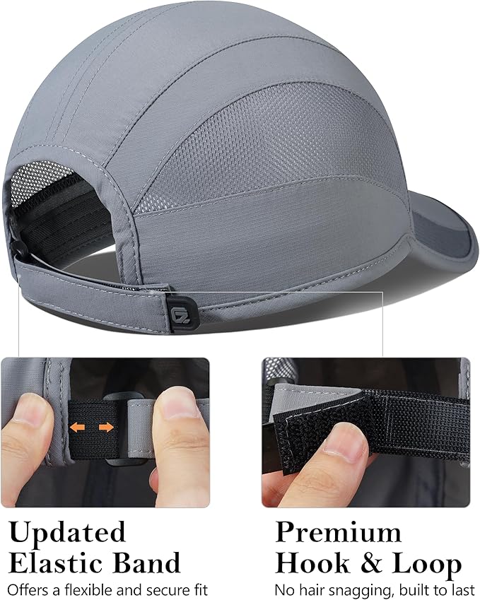 GADIEMKENSD Quick Dry Run Hat Cooling Breathable Mesh