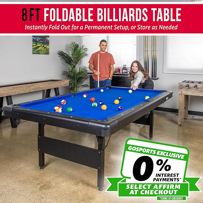 GoSports 6, or 8 ft Billiards Tables - Image 2
