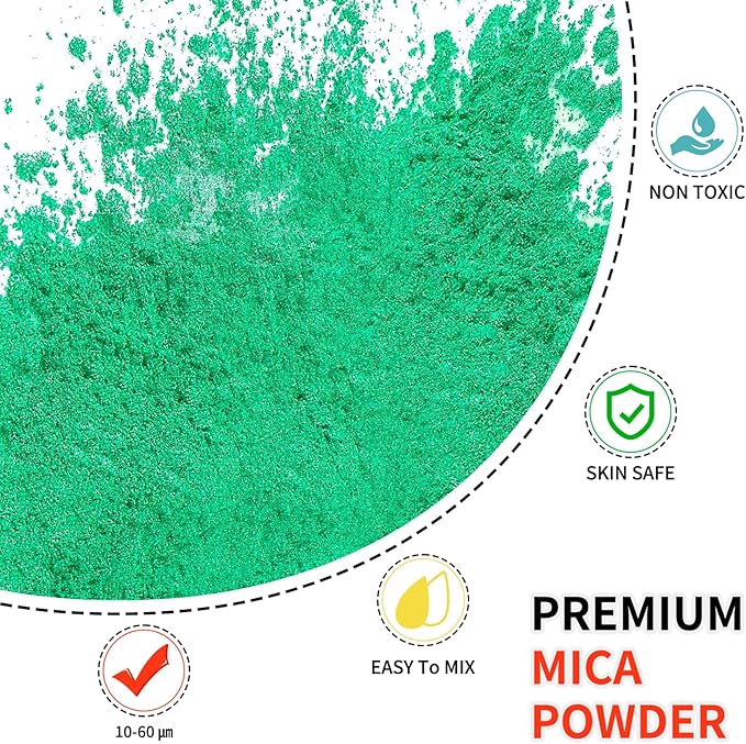 Mica Powder - 100g Mica Powder for Epoxy Resin - Metallic Color Pigment for - Image 2