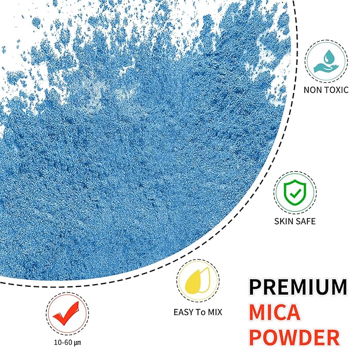 Mica Powder - 100g Mica Powder for Epoxy Resin - Metallic Color Pigment for - Image 2