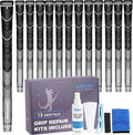 Geoleap Golf Grips Set of 13- Grips with Tapes and Grips with All Repair Kits for Choice,Hybrid Golf Club Grips All Weather Contral, High Feedback & Traction Golf Grips for Men and Women.