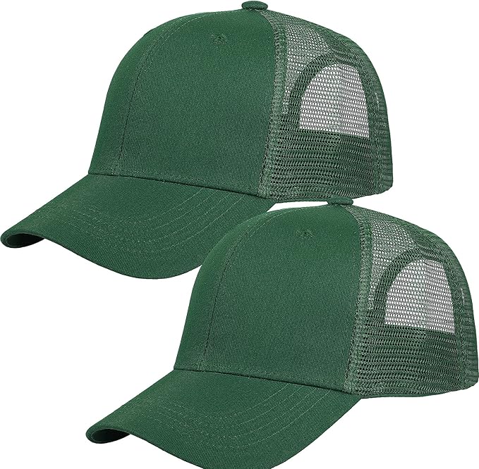 Falari Trucker Hat Baseball Cap Structured Plain Design 6 Panel, Adjustable Size