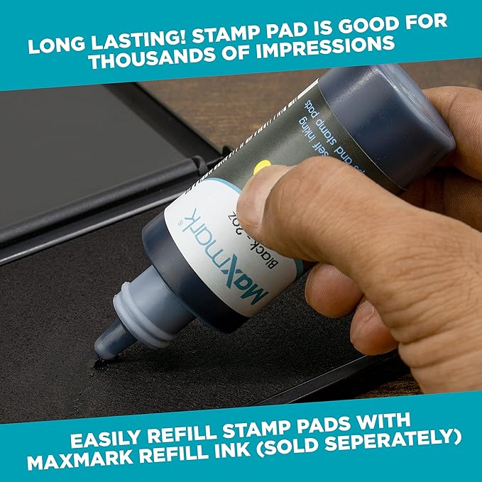 MaxMark Large Premium Sky Blue Ink Stamp Pad - Image 4