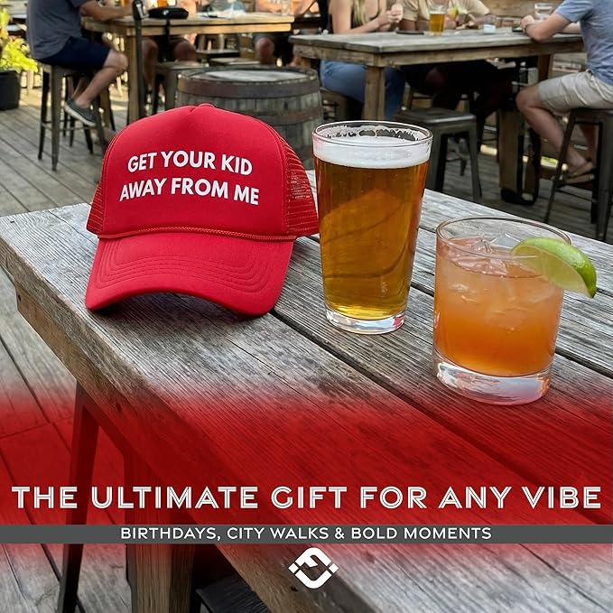 Funky Junque Premium Mesh Snapback Trucker Hat - Stylish Comfort for All - Patriotic, Humor & More