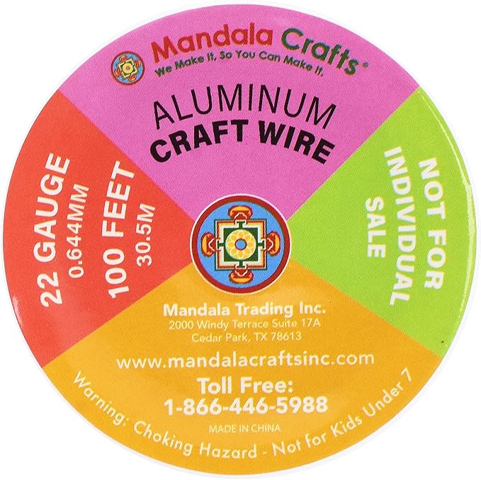 Mandala Crafts 22 Gauge Anodized Aluminum Craft Wire - Image 6