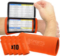 Sports Unlimited Youth Triple Wrist Coach, Football Wristbands for Plays, Baseball Wristbands, QB Arm Bands