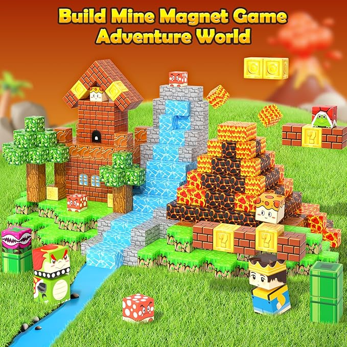 100PCS Magnetic Blocks Magnetic Building Blocks Sensory Toys - Image 3