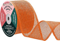 Mandala Crafts Orange Burlap Wired Ribbon 2 Inches Wide Jute Ribbons by MandalaCrafts